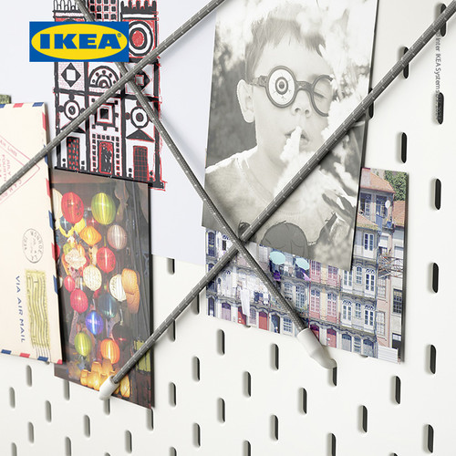 IKEA SKADIS Kabel Elastis Untuk Pegboard Serbaguna Isi 3pcs