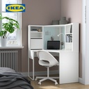 IKEA MICKE Meja Kerja Sudut Minimalis 100x142 cm