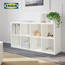 IKEA FLYSTA Unit Rak Pajangan Minimalis Putih Serbaguna 69x132 cm