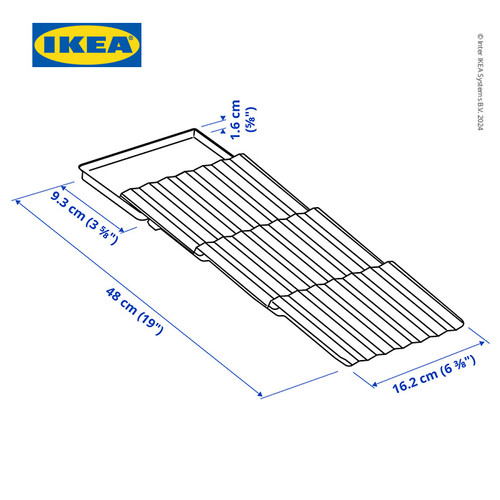 IKEA UPPDATERA Rak Bumbu Minimalis 20x50 cm