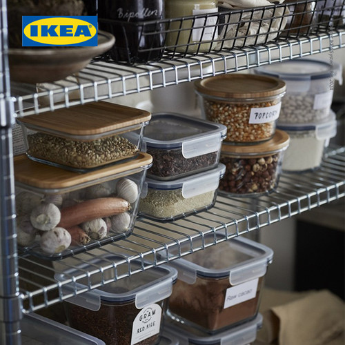 IKEA 365+ Tempat Makanan Tanpa Tutup Plastik Persegi Panjang 750mL