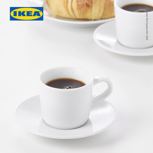 IKEA 365+ Cangkir Kopi dan Tatakan Espresso 6cl