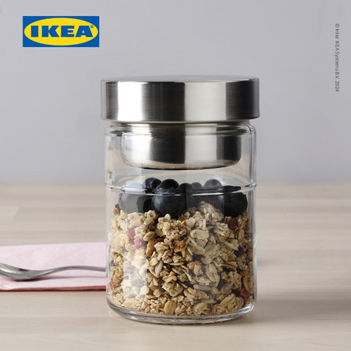 IKEA DAGKLAR Stoples Dengan SIsipan Serbaguna Kaca 0.4L