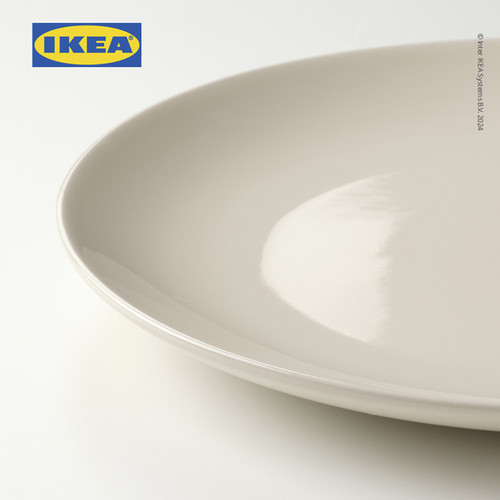 IKEA FARGKLAR Piring Makan Glossy 26cm Isi 4pcs