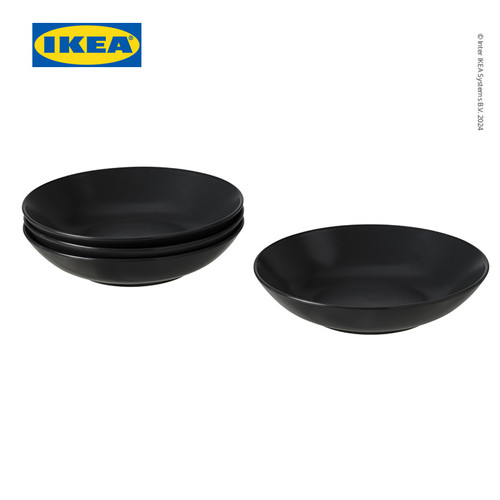 IKEA FARGKLAR Piring Makan Cekung Matte 23cm Isi 4pcs