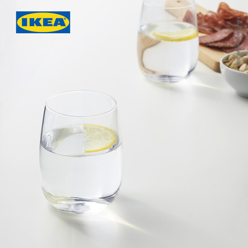 IKEA STORSINT Gelas Kaca untuk Minum 37cl Kaca Isi 6pcs