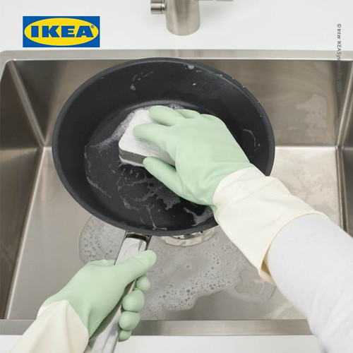 IKEA RINNIG Sarung Tangan Pembersih Hijau Ukuran S Isi 2Pcs