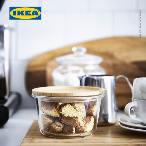 IKEA 365+ Tempat Makanan Tanpa Tutup Kaca Bulat 600mL