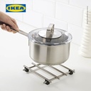 IKEA LAMPLIG Tatakan Panci Stainless 18x18 cm