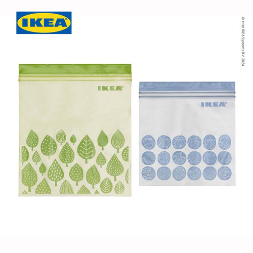 IKEA ISTAD Kantong Plastik Klip Penyimpan 2.5L dan 1.2L Isi 50 pcs