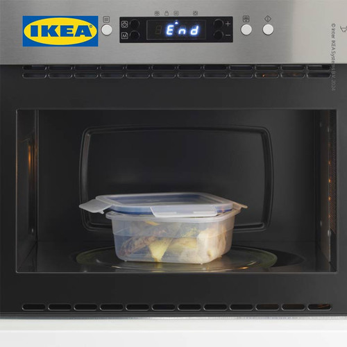 IKEA 365+ Tempat Makanan Dengan Tutup Plastik Persegi 750mL