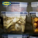 IKEA 365+ Tempat Makanan Dengan Tutup Plastik Persegi Panjang 1.4L