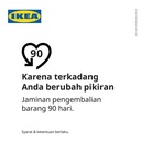 IKEA 365+ Tempat Makanan Tanpa Tutup Plastik Persegi Panjang 5.2L