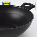 IKEA HEMLAGAD Wajan Dengan Penutup Hitam 28cm