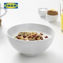 IKEA 365+ Mangkok Makan Tepi Bulat Putih 13 cm