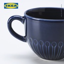 IKEA STRIMMIG Gelas Mug Putih 36cl Bahan Tembikar