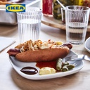 IKEA VARDERA Piring Makan Putih 25x25 cm