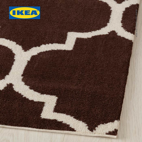 IKEA HOGSTADIE Karpet Bulu Tipis Cokelat 200x300 cm