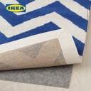 IKEA AVLOPPSBRUNN Karpet Bulu Tipis Biru/Putih 200x300 cm