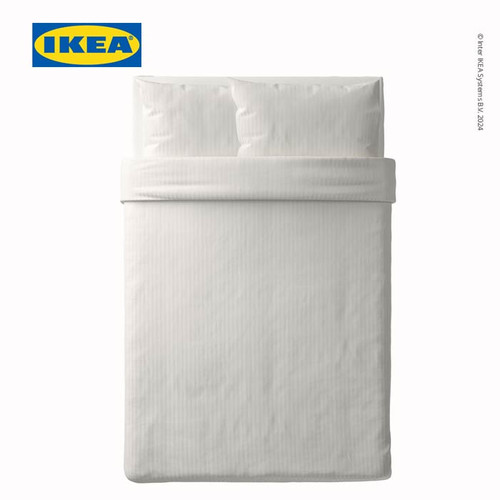 IKEA NATTJASMIN Sarung Duvet 200x200cm dan 2 Sarung Bantal 50x80cm