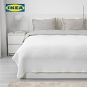 IKEA VARELD Penutup Tempat Tidur Putih 230x250 cm