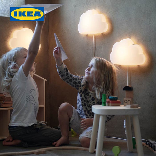 IKEA UPPLYST Lampu Dinding LED Bentuk Awan Putih