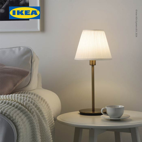 IKEA SKAFTET Badan Lampu Meja Kuningan 30cm