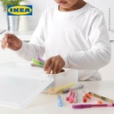 IKEA GLIS Kotak Penyimpanan Dengan Penutup Transparan 34x21 cm