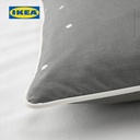 IKEA LENAST Sarung Duvet 110x125 dan Sarung Bantal 35x55 Abu-Abu