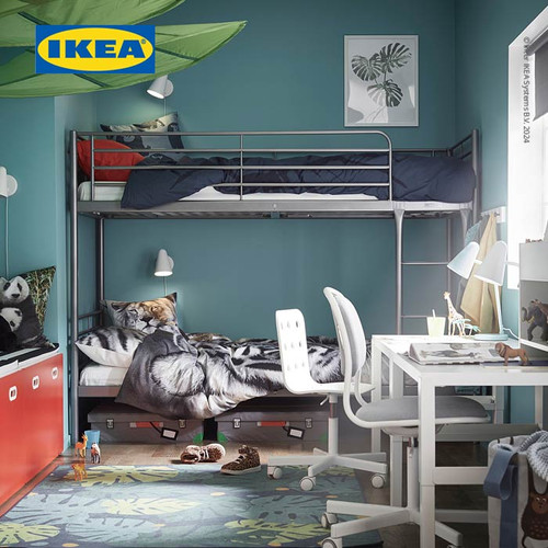 IKEA SVARTA Rangka Tempat Tidur Tingkat 90x200 cm