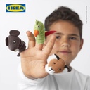 IKEA TITTA DJUR Boneka Jari Berbagai Hewan Isi 10pcs