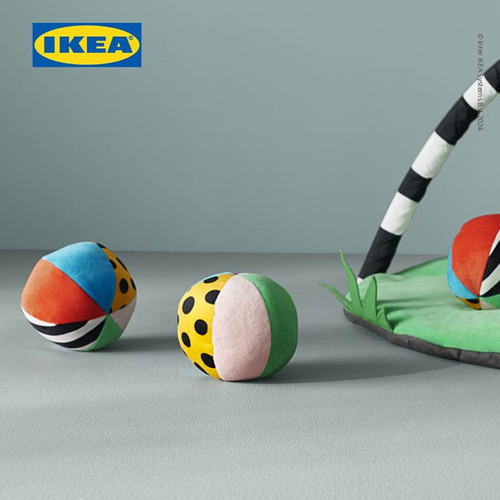 IKEA KLAPPA Boneka Bulat Aneka Warna 12 cm