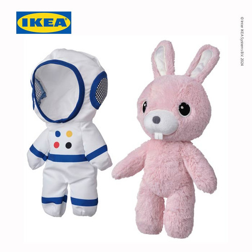 IKEA AFTONSPARV Boneka Astronot Kelinci 28 cm