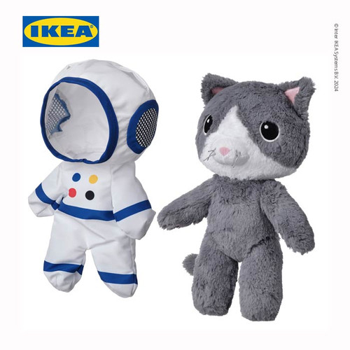 IKEA AFTONSPARV Boneka Astronot Kucing 28 cm