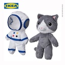 IKEA AFTONSPARV Boneka Astronot Kucing 28 cm