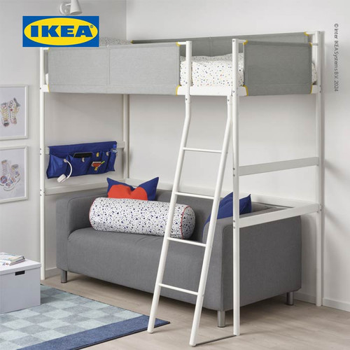 IKEA VITVAL Rangka Tempat Tidur Anak Tinggi Tingkat 90x200 cm