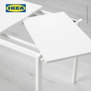 IKEA VANGSTA Meja Makan Dapat Dipanjangkan Putih 80/120x70 cm