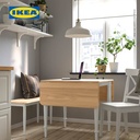 IKEA DANDERYD Meja Makan Dengan Daun Meja Lipat 74/134x80 cm