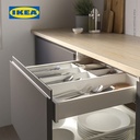 IKEA UPPDATERA Baki Pengatur Perkakas Dapur Putih 20x50 cm