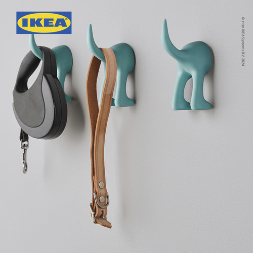 IKEA BASTIS Pengait Hook Dinding Minimalis 12cm