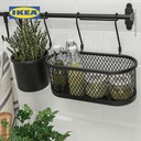 IKEA HULTARP Pengait Gantung Hitam 11 cm Isi 2pcs