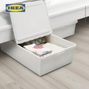 IKEA SOCKERBIT Kotak Penyimpanan Dengan Penutup Putih 50x77x19 cm