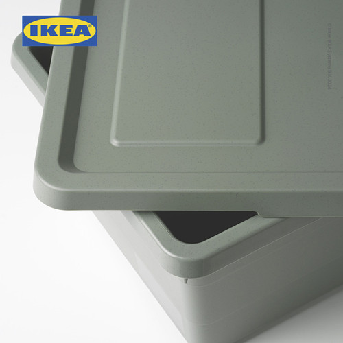 IKEA SOCKERBIT Kotak Penyimpanan Dengan Penutup 38x25x15 cm