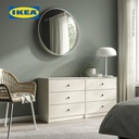 IKEA GURSKEN Lemari 3 Laci Minimalis Krem Muda 69x67 cm