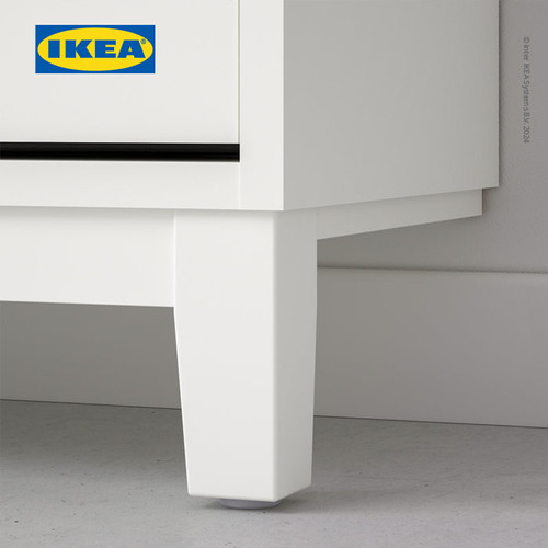 IKEA STALL Rak Kabinet Sepatu Dengan 3 Kompartmen Putih 79x29x148 cm