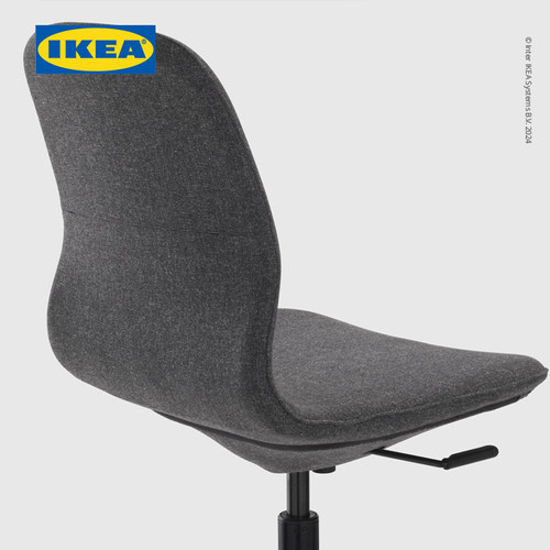 IKEA LANGFJALL Kursi Kerja / Belajar Minimalis Gunnared Abu-Abu/Hitam