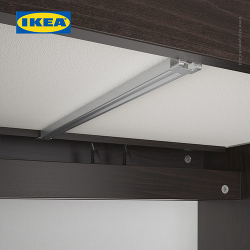 IKEA MICKE Meja Kerja dengan Laci Hitam/Cokelat 105x50 cm