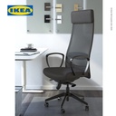 IKEA MARKUS Kursi Kantor Minimalis Vissle Abu-Abu Tua