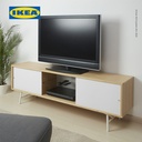 IKEA SVENARUM Meja TV Dengan Pintu Geser Bahan Bambu 170x35x54 cm