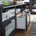 IKEA BRIMNES Meja TV Dengan Penyimpanan Hitam 180x41x53 cm